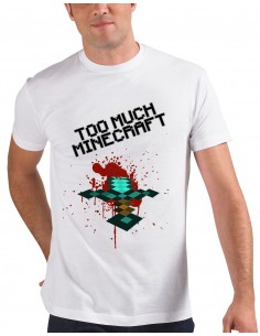 Camiseta Minecraft too much manga corta - Espada 2