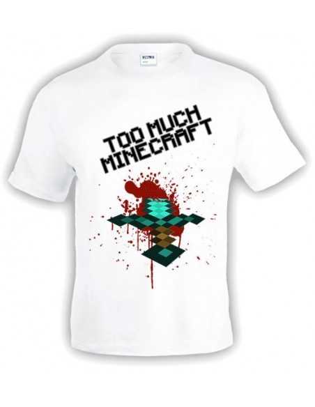 Camiseta Minecraft too much manga corta - Espada