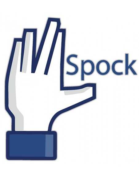 Camiseta Facebook Spock manga corta - Mxgames