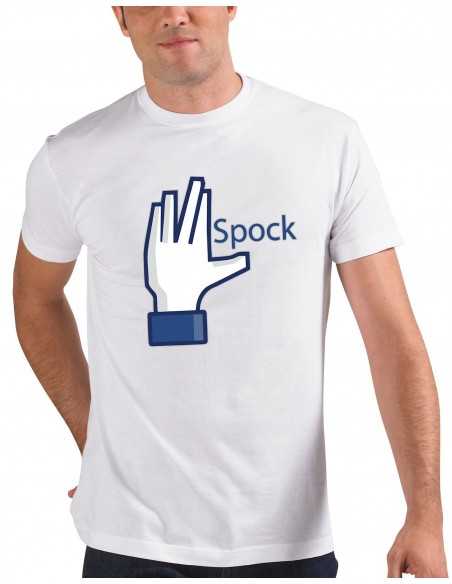 Camiseta Facebook Spock manga corta - Mxgames