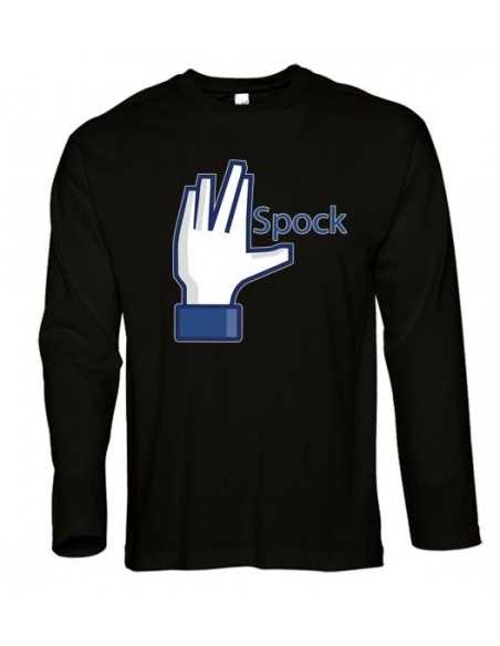 Camiseta Facebook Spock manga Larga - Mxgames