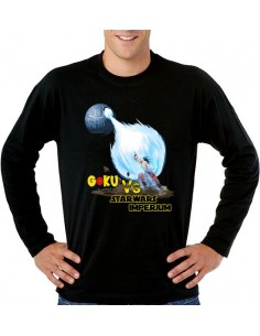 Camiseta Son Goku contra Imperio Star Wars manga Larga - Mxgames