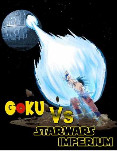 Camiseta Son Goku contra Imperio Star Wars manga Larga - Mxgames