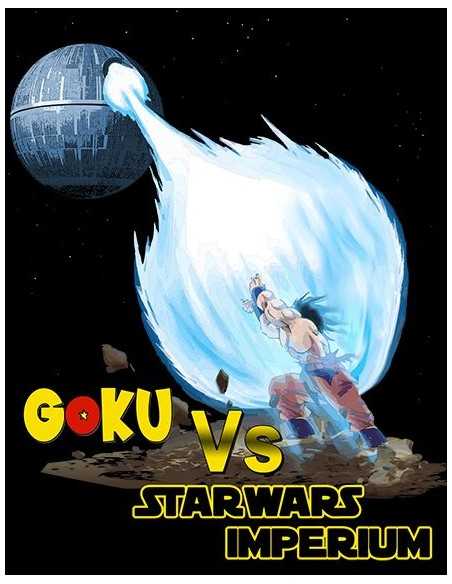 Camiseta Son Goku contra Imperio Star Wars manga Larga - Mxgames