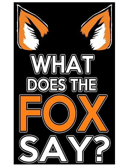 Camiseta what does the fox say ? manga corta - Mx Games