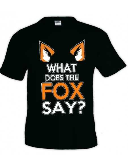 Camiseta what does the fox say ? manga corta - Mx Games
