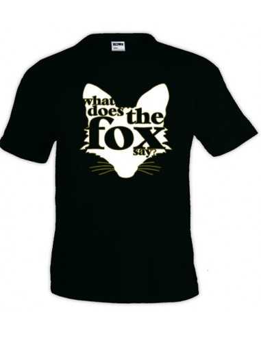 Camiseta what does the fox say, shadow manga corta - Mx Games