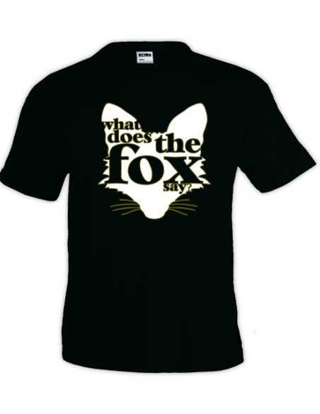 Camiseta what does the fox say, shadow manga corta - Mx Games