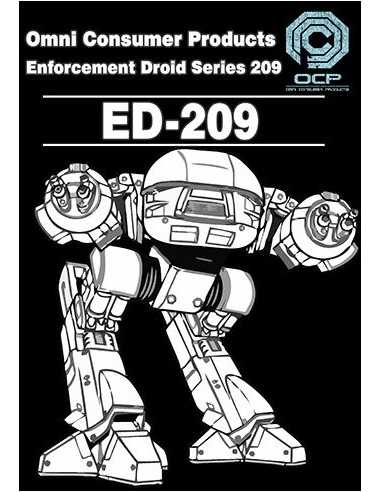 Camiseta Robocop manga corta - ED-209