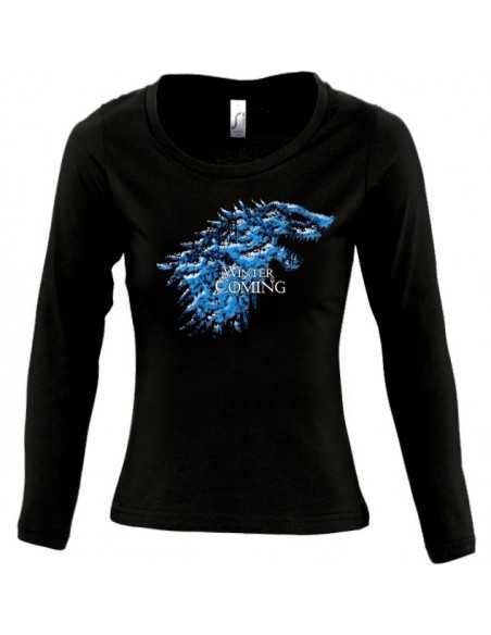 Camiseta Juego de Tronos mujer - Winter is incoming