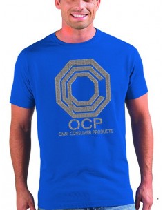Camiseta Robocop azul manga corta - Ocp