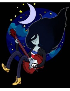 Camiseta mujer Marceline tocando el bajo manga larga - Hora de Aventuras 2