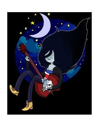 Camiseta mujer Marceline tocando el bajo manga larga - Hora de Aventuras