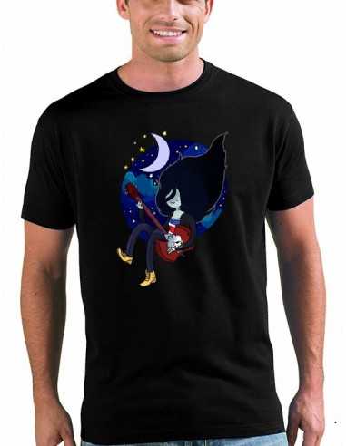 Camiseta Marceline tocando al bajo manga corta - Hora de Aventuras Camiseta Marceline tocando al bajo manga corta - Hora de Aventuras