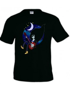 Camiseta Marceline tocando al bajo manga corta - Hora de Aventuras 2