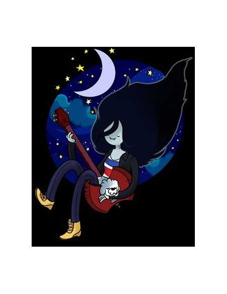 Camiseta Marceline tocando al bajo manga corta - Hora de Aventuras Camiseta Marceline tocando al bajo manga corta - Hora de Aventuras