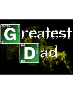 Camiseta día del padre manga corta negra - Greatest Dad 2