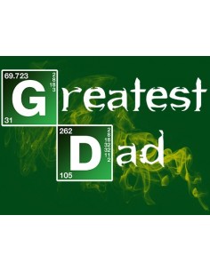 Camiseta día del padre manga corta color verde - Greatest Dad 2