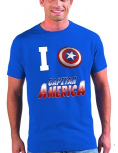 Camiseta Capitan América diseño "I love"
