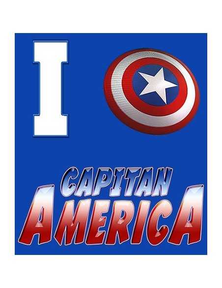 Camiseta Capitan América diseño "I love" Camiseta Capitan América diseño "I love"