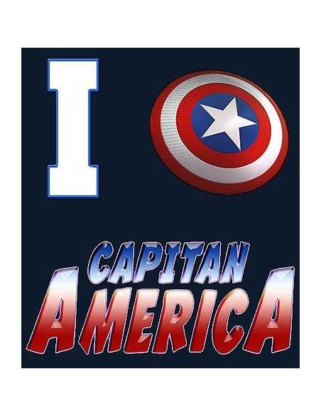 Camiseta Capitan América modelo "I love" Camiseta Capitan América modelo "I love"