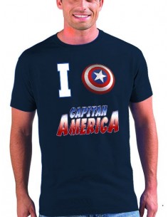 Camiseta Capitan América modelo "I love"
