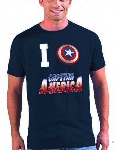 Camiseta Capitan América modelo "I love" Camiseta Capitan América modelo "I love"
