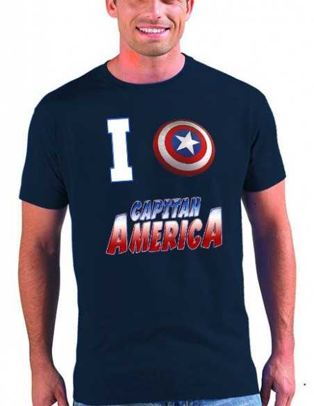 Camiseta Capitan América modelo "I love" Camiseta Capitan América modelo "I love"