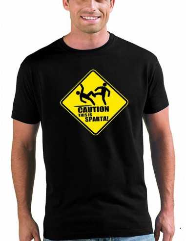 Camiseta 300 - Caution This is Sparta - Mxgames