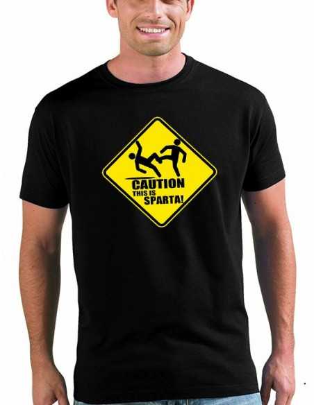 Camiseta 300 - Caution This is Sparta - Mxgames