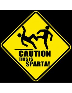 Camiseta 300 - Caution This is Sparta - Mxgames 2