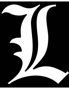 Camiseta Death Note de mujer simbolo "L" - Mxgames.es 2
