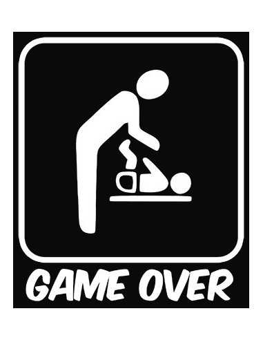 Camiseta día del padre diseño Game Over -Mx Games