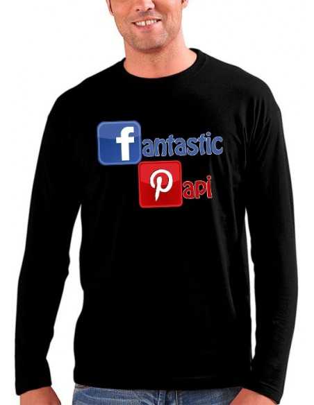 Camiseta día del padre Fantastic papi de manga larga | Mx games