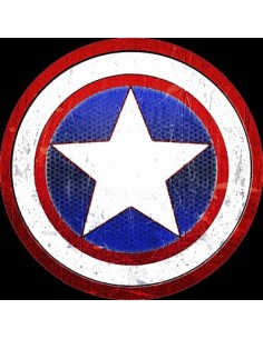 Camiseta Capitan América diseño "I love" de mujer color negro 2