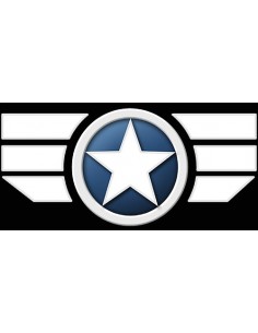 Camiseta Capitan América diseño "Soldado de Invierno" de mujer color negro 2