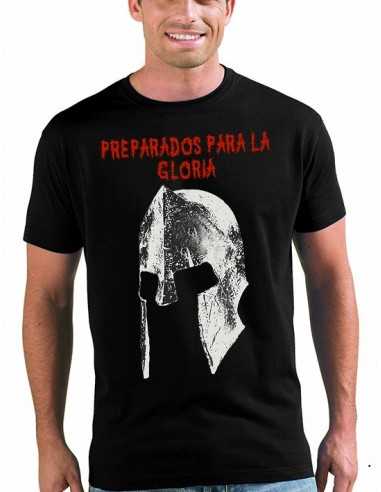 Camiseta 300 Casco Espartano Negra manga corta