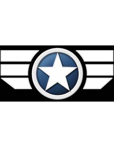 Camiseta Capitan America 2014 Soldado de invierno negra manga corta - Mx Games