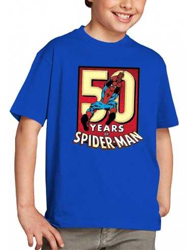 Camiseta Spider man 50 Aniversario color azul
