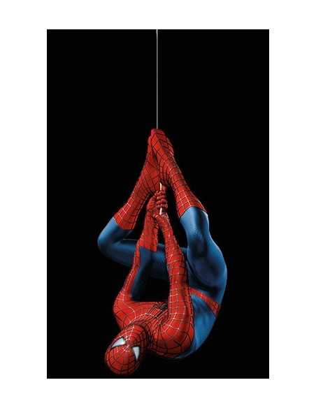 Camiseta Spiderman colgado color negro unisex