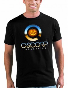 Camiseta Spiderman Oscorp Industries color negro unisex