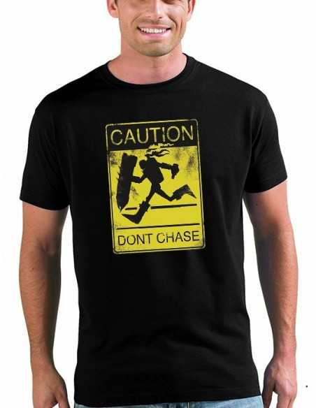 Camiseta League of legends diseño "Caution" color negro unisex Camiseta League of legends diseño "Caution" color negro unisex