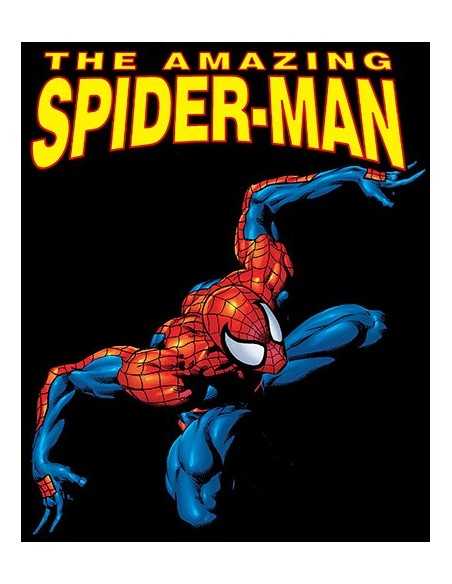 Camiseta Amazing Spiderman classic color negro unisex