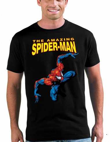 Camiseta Amazing Spiderman classic color negro unisex