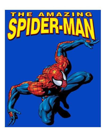 Camiseta Amazing Spiderman niño modelo "classic" color azul unisex