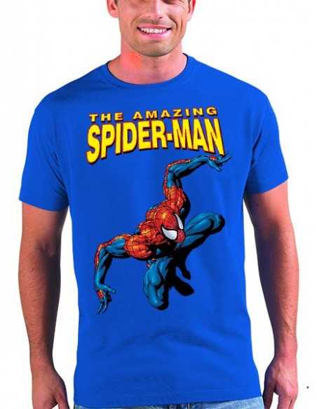 Camiseta Amazing Spiderman classic color azul unisex Camiseta Amazing Spiderman classic color azul unisex
