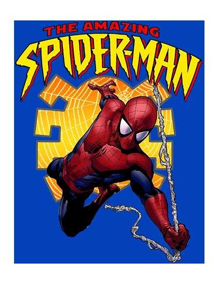 Camiseta Amazing Spiderman niño modelo "Spider" color azul unisex