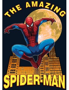 Camiseta Spider-man modelo Moon color azul Marino unisex 2