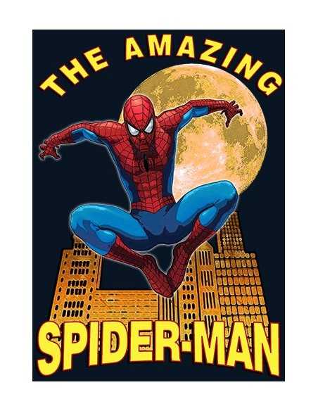 Camiseta Spider-man modelo Moon color azul Marino unisex