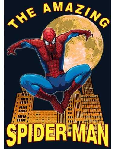 Camiseta Spiderman niño modelo "Moon" color azul marino unisex